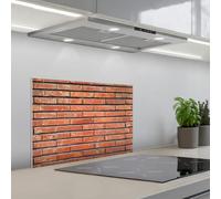 KitchenYeah© Splashback for kitchen 16"x24" / 40x60 cm self-adhesive Wall Protector Splash Back Cooker Backsplash Red - Bricks - Damage