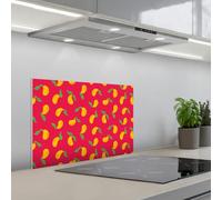 KitchenYeah© Splashback for kitchen 16"x24" / 40x60 cm self-adhesive Wall Protector Splash Back Cooker Backsplash Pink - Mango - Blue - Stripes