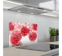 KitchenYeah© Splashback for kitchen 16"x24" / 40x60 cm self-adhesive Wall Protector Splash Back Cooker Backsplash Fruit - Water - Bubbles - Red