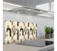 KitchenYeah© Splashback for kitchen 18"x35" / 45x90 cm self-adhesive Back Splashes Kitchens Splash Guard Decor Abstract - Pattern - Arches