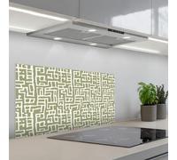 KitchenYeah© Splashback for kitchen 18"x35" / 45x90 cm self adhesive Sink Splash Splatter Guard Backsplash Decor Graphic - Pattern - Green
