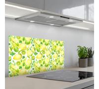 KitchenYeah© Splashback for kitchen 18"x35" / 45x90 cm self-adhesive Sink Splash Splatter Guard Splashbacks Walls Lemon - Yellow - Lime - Green
