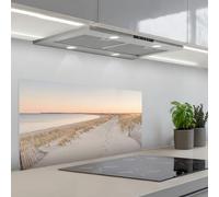 KitchenYeah© Splashback for kitchen 18"x35" / 45x90 cm self-adhesive Wall Protector Decor Panels Cooker Backsplash Coastline - Horizon - Fence