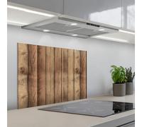 KitchenYeah© Splashback for kitchen 20"x28" / 50x70 cm self-adhesive Back Splashes Kitchens Splash Guard Decor Wood - Brocante - Patterns