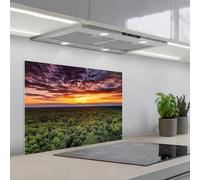 KitchenYeah© Splashback for kitchen 20"x28" / 50x70 cm self-adhesive Back Splashes Kitchens Splash Guard Decor Forest - Night - Sky - Horizon - Trees