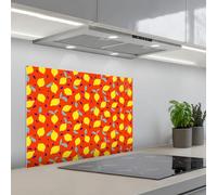 KitchenYeah© Splashback for kitchen 20"x28" / 50x70 cm self adhesive Sink Splash Splatter Guard Backsplash Decor Orange - Lemon - Yellow - Blue