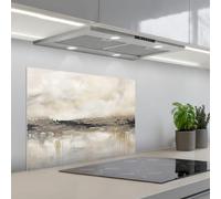 KitchenYeah© Splashback for kitchen 20"x28" / 50x70 cm self-adhesive Sink Splash Splatter Guard Splashbacks Walls Landscape - Horizon - Nature - Abstract - Neutral