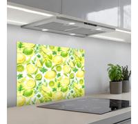 KitchenYeah© Splashback for kitchen 20"x28" / 50x70 cm self-adhesive Sink Splash Splatter Guard Splashbacks Walls Lemon - Yellow - Lime - Green