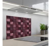 KitchenYeah© Splashback for kitchen 20"x28" / 50x70 cm self-adhesive Sink Splash Splatter Guard Splashbacks Walls Square - Tile - Pattern - Purple