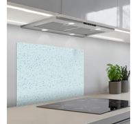 KitchenYeah© Splashback for kitchen 20"x28" / 50x70 cm self-adhesive Wall Protector Decor Panels Cooker Backsplash Terrazzo - Pattern - Colorful - Baby Blue