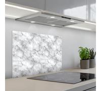 KitchenYeah© Splashback for kitchen 20"x28" / 50x70 cm self-adhesive Wall Protector Decor Panels Cooker Backsplash Gray - Marble - Classic - Veins