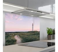 KitchenYeah© Splashback for kitchen 22"x31" / 55x80 cm self-adhesive Back Splashes Kitchens Splash Guard Decor Lighthouse - Dune landscape - Sea