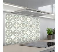 KitchenYeah© Splashback for kitchen 22"x31" / 55x80 cm self-adhesive Back Splashes Kitchens Splash Guard Decor Classic - Pastel - Flower accent
