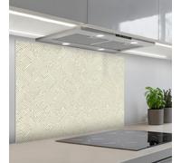 KitchenYeah© Splashback for kitchen 22"x31" / 55x80 cm self-adhesive Back Splashes Kitchens Splash Guard Decor Geometric - Lines - Green