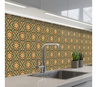 KitchenYeah© Splashback for kitchen 24"x138" / 60x350 cm self-adhesive Back Splashes Kitchens Splash Guard Decor Flowers - Vintage - Patterns - Bohemian - Mandala
