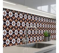 KitchenYeah© Splashback for kitchen 24"x138" / 60x350 cm self adhesive Sink Splash Splatter Guard Backsplash Decor traditional - Element - Colorful