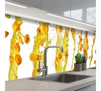 KitchenYeah© Splashback for kitchen 24"x138" / 60x350 cm self-adhesive Sink Splash Splatter Guard Splashbacks Walls Orange - Yellow - Fruit