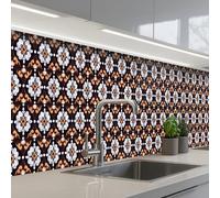 KitchenYeah© Splashback for kitchen 24"x197" / 60x500 cm self adhesive Sink Splash Splatter Guard Backsplash Decor traditional - Element - Colorful