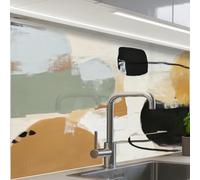 KitchenYeah© Splashback for kitchen 24"x32" / 60x80 cm self-adhesive Sink Splash Splatter Guard Splashbacks Walls Paint - Abstract - Colors