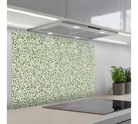 KitchenYeah© Splashback for kitchen 24"x35" / 60x90 cm self-adhesive Back Splashes Kitchens Splash Guard Decor Botanical - Branches - Green