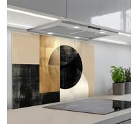 KitchenYeah© Splashback for kitchen 24"x35" / 60x90 cm self-adhesive Sink Splash Splatter Guard Splashbacks Walls Abstract - Gold - Black - Art