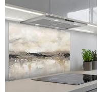 KitchenYeah© Splashback for kitchen 24"x35" / 60x90 cm self-adhesive Sink Splash Splatter Guard Splashbacks Walls Landscape - Horizon - Nature - Abstract - Neutral