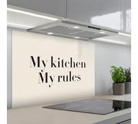 KitchenYeah© Splashback for kitchen 24"x35" / 60x90 cm self-adhesive Wall Protector Decor Panels Cooker BacksplashQuote - Rules