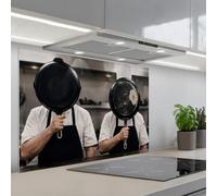 KitchenYeah© Splashback for kitchen 24"x35" / 60x90 cm self-adhesive Wall Protector Splash Back Cooker Backsplash Cooks - Frying pans