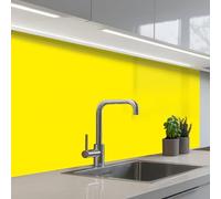 KitchenYeah© Splashback for kitchen 24"x39" / 60x100 cm self adhesive Sink Splash Splatter Guard Backsplash Decor Yellow - Lemon - Neon - Patterns