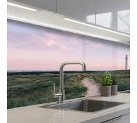 KitchenYeah© Splashback for kitchen 24"x59" / 60x150 cm self-adhesive Back Splashes Kitchens Splash Guard Decor Lighthouse - Dune landscape - Sea