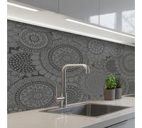 KitchenYeah© Splashback for kitchen 24"x59" / 60x150 cm self-adhesive Wall Protector Decor Panels Cooker Backsplash Design - Bohemian - Sunflower