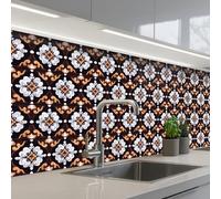 KitchenYeah© Splashback for kitchen 24"x79" / 60x200 cm self adhesive Sink Splash Splatter Guard Backsplash Decor traditional - Element - Colorful