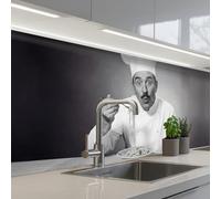 KitchenYeah© Splashback for kitchen 24"x79" / 60x200 cm self-adhesive Wall Protector Decor Panels Cooker Backsplash Chef - Spaghetti - Pasta