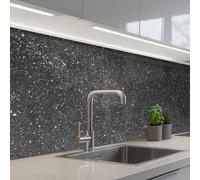 KitchenYeah© Splashback for kitchen 24"x98" / 60x250 cm self adhesive Sink Splash Splatter Guard Backsplash Decor Starry sky - Forest - Black - Trees