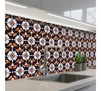 KitchenYeah© Splashback for kitchen 24"x98" / 60x250 cm self adhesive Sink Splash Splatter Guard Backsplash Decor traditional - Element - Colorful