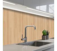 KitchenYeah© Splashback for kitchen 32"x118" / 80x300 cm self-adhesive Back Splashes Kitchens Splash Guard Decor Natural - Wood - Shelf - Patterns