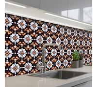 KitchenYeah© Splashback for kitchen 32"x118" / 80x300 cm self adhesive Sink Splash Splatter Guard Backsplash Decor traditional - Element - Colorful