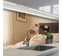 KitchenYeah© Splashback for kitchen 32"x118" / 80x300 cm self-adhesive Sink Splash Splatter Guard Splashbacks Walls Champagne - Bed - Bubbles