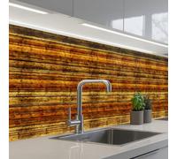 KitchenYeah© Splashback for kitchen 32"x158" / 80x400 cm self-adhesive Back Splashes Kitchens Splash Guard Decor Vintage - Wood - Patterns - Shelves