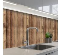 KitchenYeah© Splashback for kitchen 32"x197" / 80x500 cm self-adhesive Back Splashes Kitchens Splash Guard Decor Wood - Brocante - Patterns