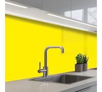 KitchenYeah© Splashback for kitchen 32"x197" / 80x500 cm self adhesive Sink Splash Splatter Guard Backsplash Decor Yellow - Lemon - Neon - Patterns