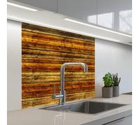KitchenYeah© Splashback for kitchen 32"x32" / 80x80 cm self-adhesive Back Splashes Kitchens Splash Guard Decor Vintage - Wood - Patterns - Shelves