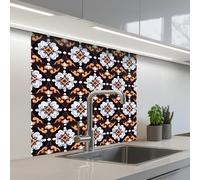 KitchenYeah© Splashback for kitchen 32"x32" / 80x80 cm self adhesive Sink Splash Splatter Guard Backsplash Decor traditional - Element - Colorful