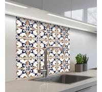 KitchenYeah© Splashback for kitchen 32"x32" / 80x80 cm self-adhesive Wall Protector Decor Panels Cooker Backsplash Classic - Pattern - Colorful