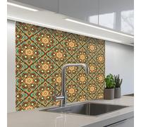KitchenYeah© Splashback for kitchen 32"x39" / 80x100 cm self-adhesive Back Splashes Kitchens Splash Guard Decor Flowers - Vintage - Patterns - Bohemian - Mandala