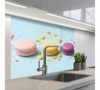 KitchenYeah© Splashback for kitchen 32"x39" / 80x100 cm self-adhesive Back Splashes Kitchens Splash Guard Decor Macaroons - Colorful - Pastel