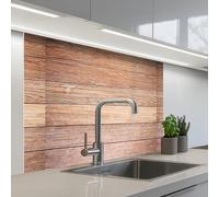 KitchenYeah© Splashback for kitchen 32"x39" / 80x100 cm self-adhesive Wall Protector Decor Panels Cooker Backsplash Oak - Planks - Patterns