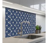 KitchenYeah© Splashback for kitchen 32"x39" / 80x100 cm self-adhesive Wall Protector Decor Panels Cooker Backsplash Shapes - Patterns - Japanese