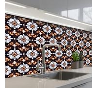 KitchenYeah© Splashback for kitchen 32"x59" / 80x150 cm self adhesive Sink Splash Splatter Guard Backsplash Decor traditional - Element - Colorful