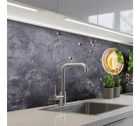 KitchenYeah© Splashback for kitchen 32"x59" / 80x150 cm self-adhesive Sink Splash Splatter Guard Splashbacks Walls Dessert - Basil - Herbs - Industrial